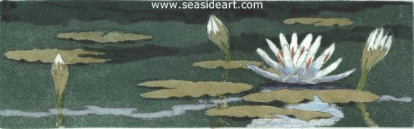 Lily Pond by David Hunter - Seaside Art Gallery