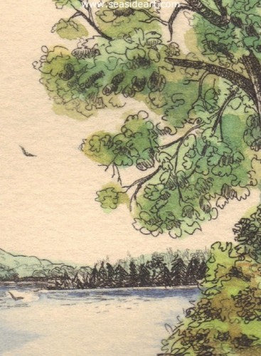 Long Lake by Carolyn A. Cohen - Seaside Art Gallery