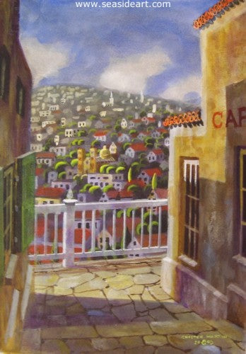 Mexican Scene by Chester Martin - Seaside Art Gallery