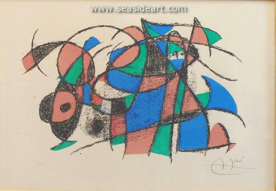 Lithograph II, 3rd Lithograph by Joan Miró - Seaside Art Gallery