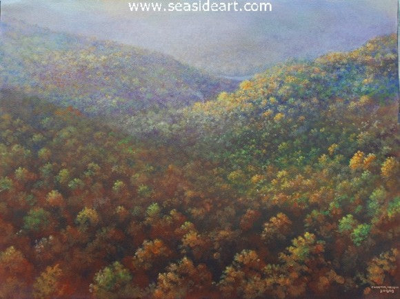 Mountain Landscape #2-Trees by Chester Martin - Seaside Art Gallery
