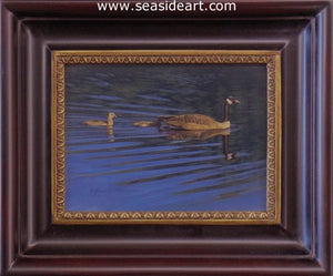Pond Crossing – Canada Geese by Rebecca Latham - Seaside Art Gallery