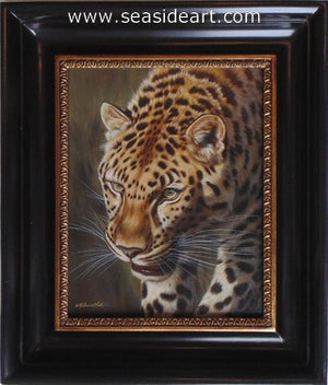 Prowling-Amur Leopard by Rebecca Latham - Seaside Art Gallery