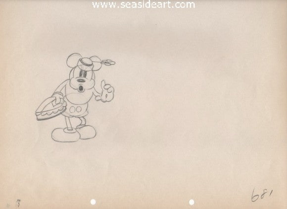 P-Puppy Love – Mickey Mouse by Walt Disney Studios - Seaside Art Gallery