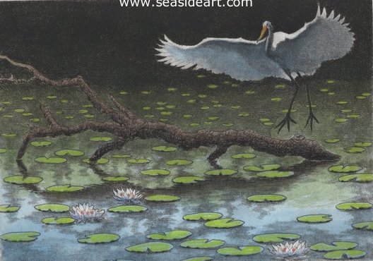 Quiet Landing by David Hunter - Seaside Art Gallery