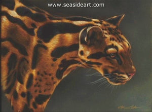 Warm Intensity-Clouded Leopard by Rebecca Latham - Seaside Art Gallery