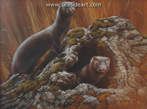 Ready For Autumn-Ermine by Rebecca Latham - Seaside Art Gallery