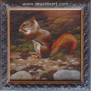 Finesse III-Red Squirrel by Rebecca Latham - Seaside Art Gallery