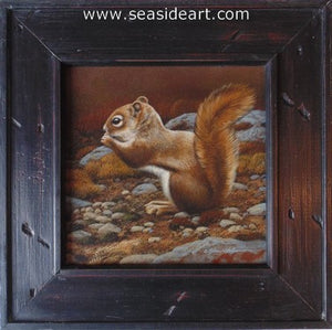 Trailside Visitor I-Red Squirrel by Rebecca Latham - Seaside Art Gallery