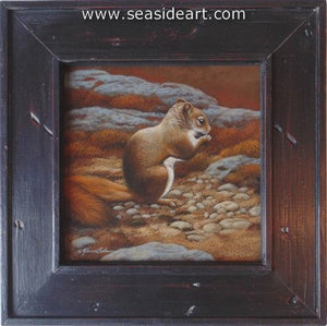 Trailside Visitor II-Red Squirrel by Rebecca Latham - Seaside Art Gallery