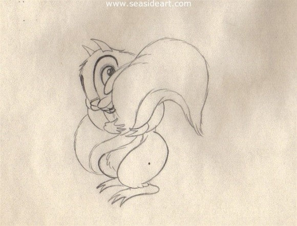 P- Screwball Squirrel  –  Sammy Squirrel by Other Animation Studios - Seaside Art Gallery