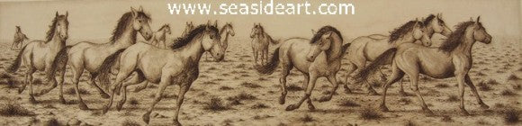 Stampede II by David Hunter - Seaside Art Gallery