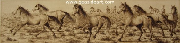 Stampede I by David Hunter - Seaside Art Gallery