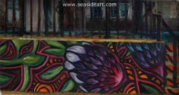 The Wall by Debra Keirce - Seaside Art Gallery