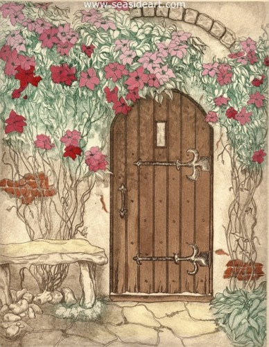 The Garden Door by Carolyn A. Cohen - Seaside Art Gallery