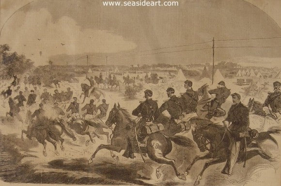 The Union Calvary & Artillery Starting in Pursuit… by Winslow Homer - Seaside Art Gallery