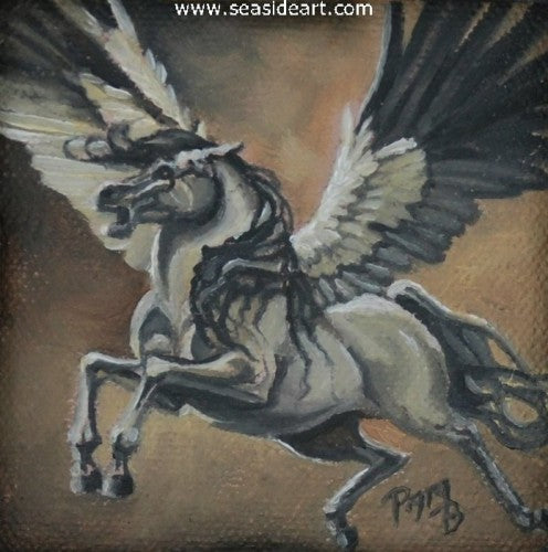 Winged Warrior by Pamela Brown Broockman - Seaside Art Gallery