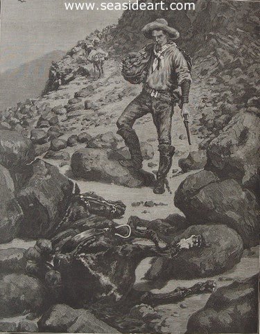 Abandoned by Frederic Sackrider Remington - Seaside Art Gallery