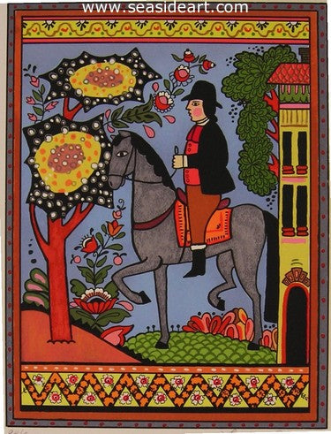 Along Came A Rider by Louise August - Seaside Art Gallery