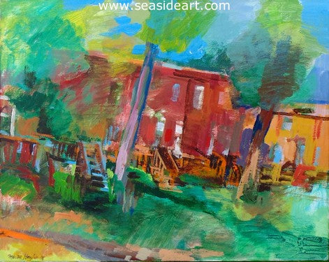 Arlington Village by Martha Hayden - Seaside Art Gallery