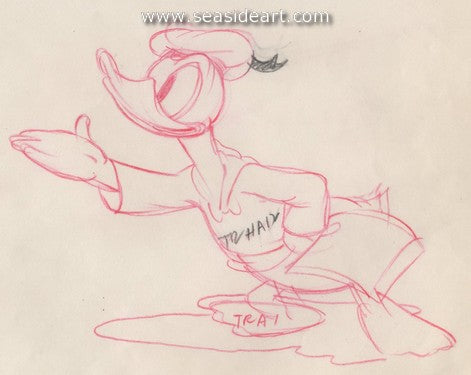P-Autograph Hound (Donald Duck) by Walt Disney Studios - Seaside Art Gallery