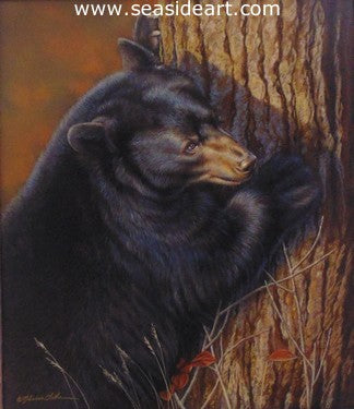 Autumn Glory (Black Bear) by Rebecca Latham - Seaside Art Gallery