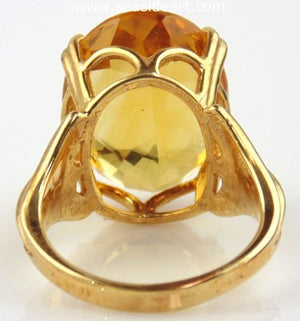 Citrine Ring 14kt Yellow Gold by Jewelry - Seaside Art Gallery