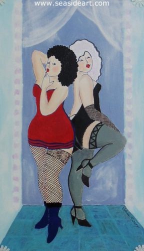 Betsy and Babs by Elaine Sweiry - Seaside Art Gallery