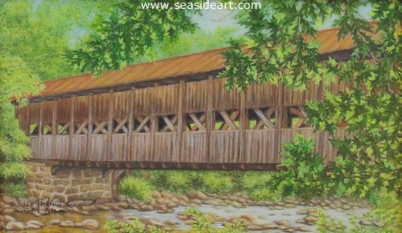 Bridge To The Past by Beverly Abbott - Seaside Art Gallery