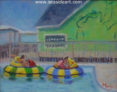 Bumper Boats by Suzanne Morris - Seaside Art Gallery