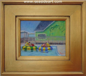 Bumper Boats by Suzanne Morris - Seaside Art Gallery