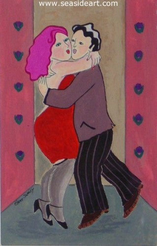 Cheek To Cheek by Elaine Sweiry - Seaside Art Gallery