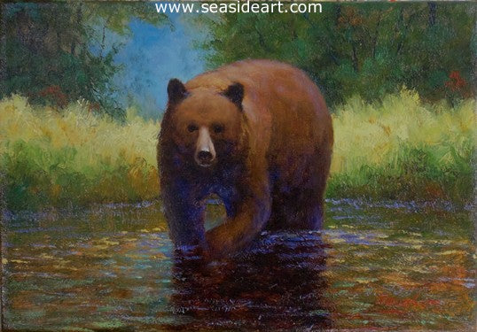 Cinnamon Bear by Jon Houglum - Seaside Art Gallery