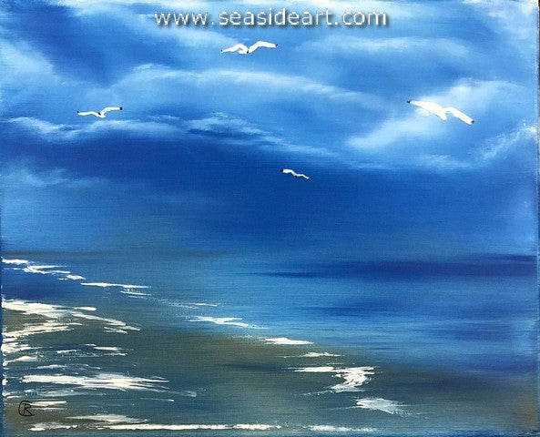 Cloudy Beach at Kitty Hawk