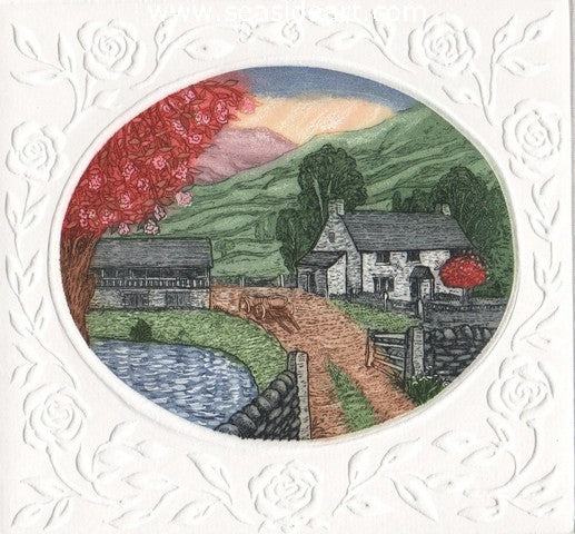 Conniston Farmhouse by Stephan Whittle - Seaside Art Gallery