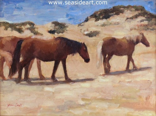 Crossing The Dunes by Jean Cook - Seaside Art Gallery