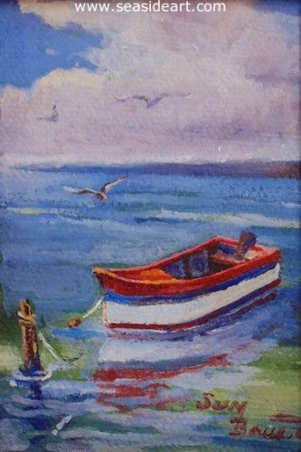Dinghy by Sun Bauer - Seaside Art Gallery