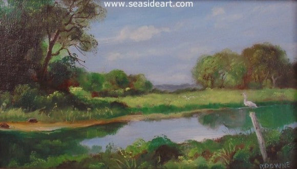 Elizabeth River by Bob Browne - Seaside Art Gallery