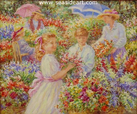 Flowers For Mother by Karin Schaefers - Seaside Art Gallery