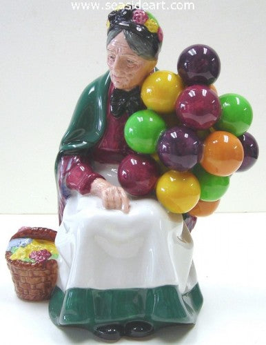 Old Balloon Seller by Royal Doulton - Seaside Art Gallery