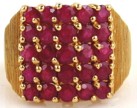 Ruby Ring 14kt Yellow Gold by Jewelry - Seaside Art Gallery