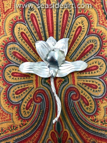 Vivaldi Floral Greening Pins Silver