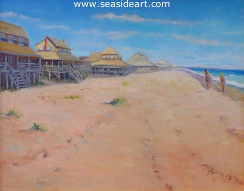 Historic Nags Head by Suzanne Morris - Seaside Art Gallery