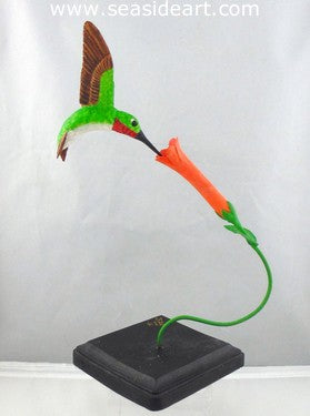 Hummingbird & Trumpet Flower