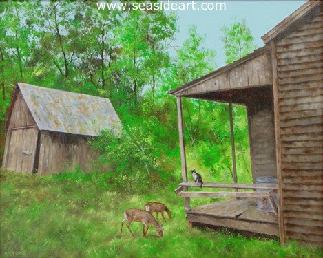 Intruding by Bob Browne - Seaside Art Gallery