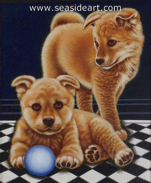 Keeping an Eye on the Ball by Sue Wall - Seaside Art Gallery