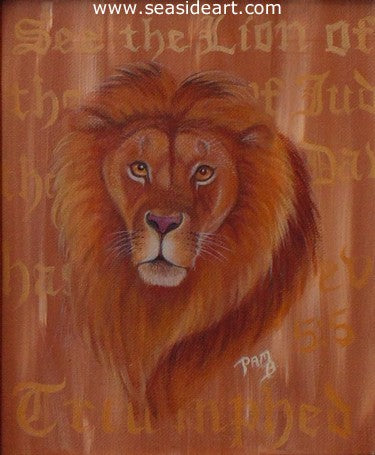 Lion of Juda by Pamela Brown Broockman - Seaside Art Gallery