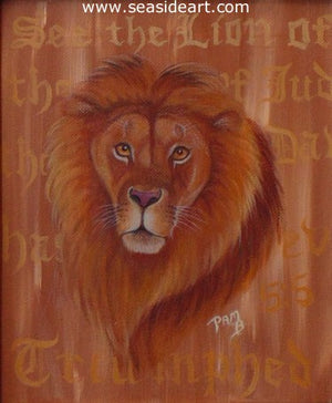 Lion of Juda by Pamela Brown Broockman - Seaside Art Gallery