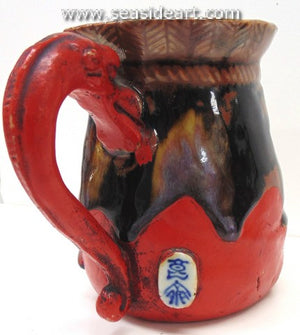 19/20th C Small Pitcher with Monk's Face