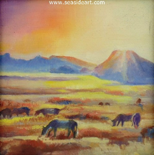 Morning Graze by Sun Bauer - Seaside Art Gallery